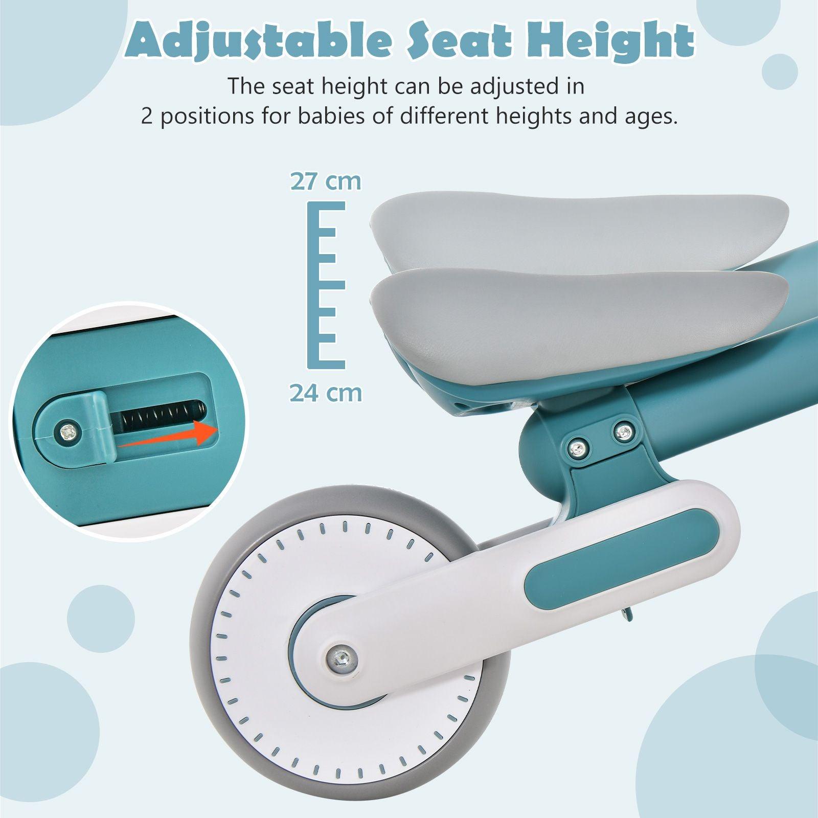 Baby Balance Bike - Toddler Walker Training Bicycle with Adjustable Seat Baby & Toddler - Tophatter Daily Deals