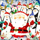 Happy Christmas Advent Calendar | Santa Penguin Advent Calendar - 23cm Advent Calendar - Tophatter Daily Deals