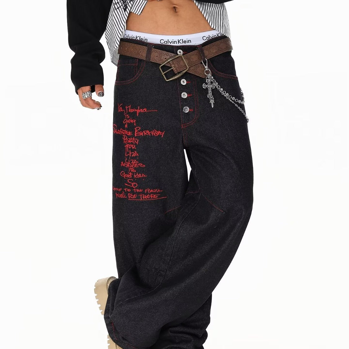 American-style High-street Machete Jeans For Men 0 - Tophatter Daily Deals