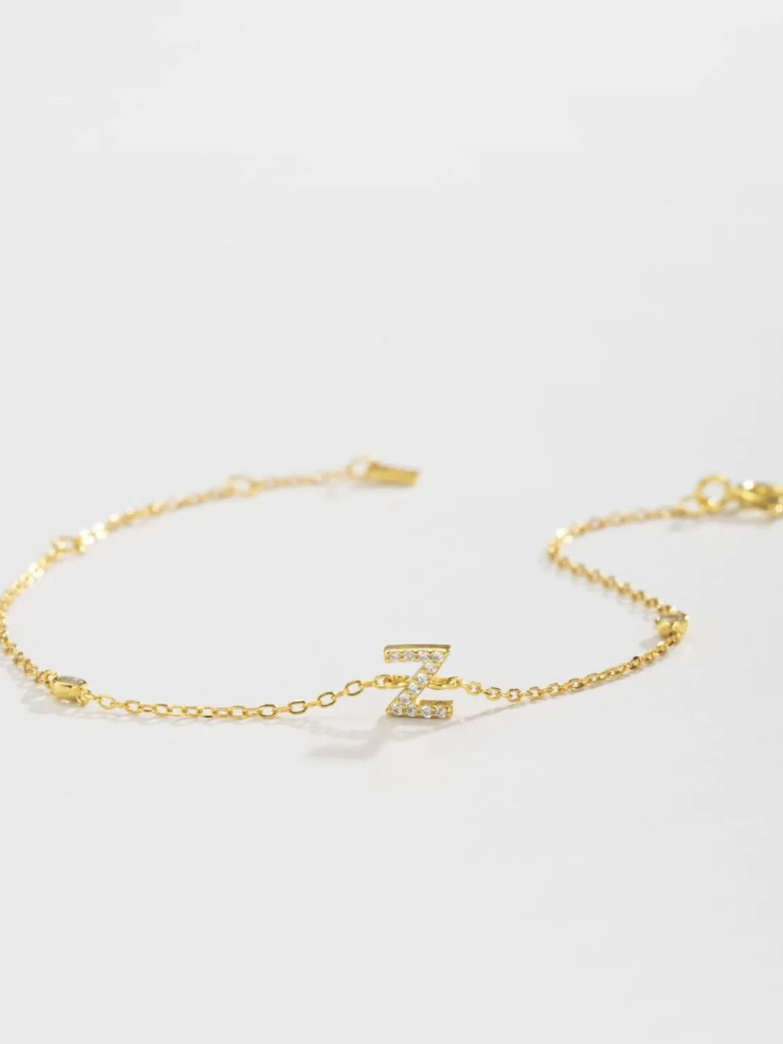 V To Z Zircon 925 Sterling Silver Bracelet Bracelets - Tophatter Daily Deals