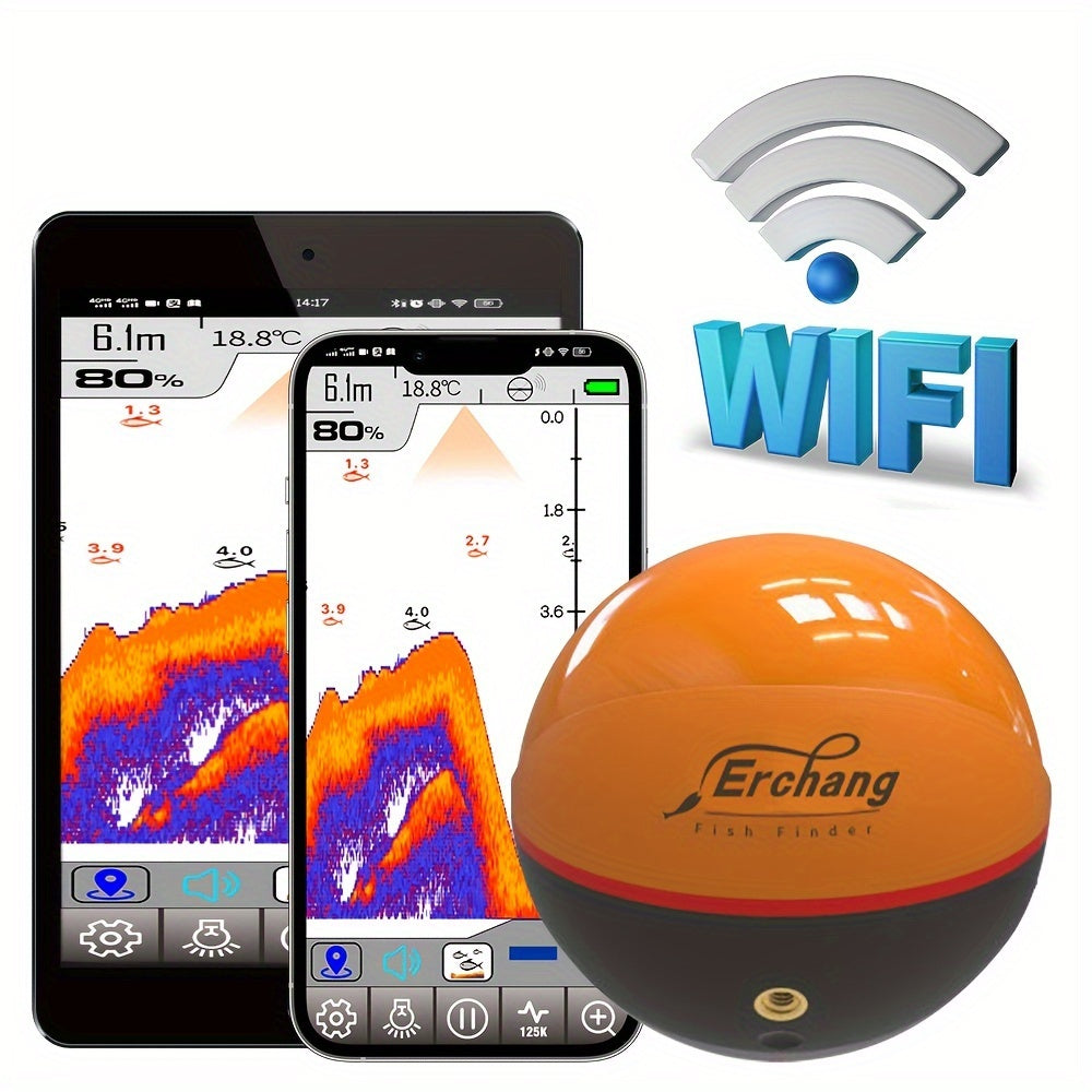 WIFI Fish Finder Wireless Sonar Echo Sounder Outdoor > Fishing - Tophatter Daily Deals
