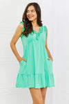 Culture Code Minty Fresh Full Size Ruffle Mini Dress Casual Dresses - Tophatter Daily Deals