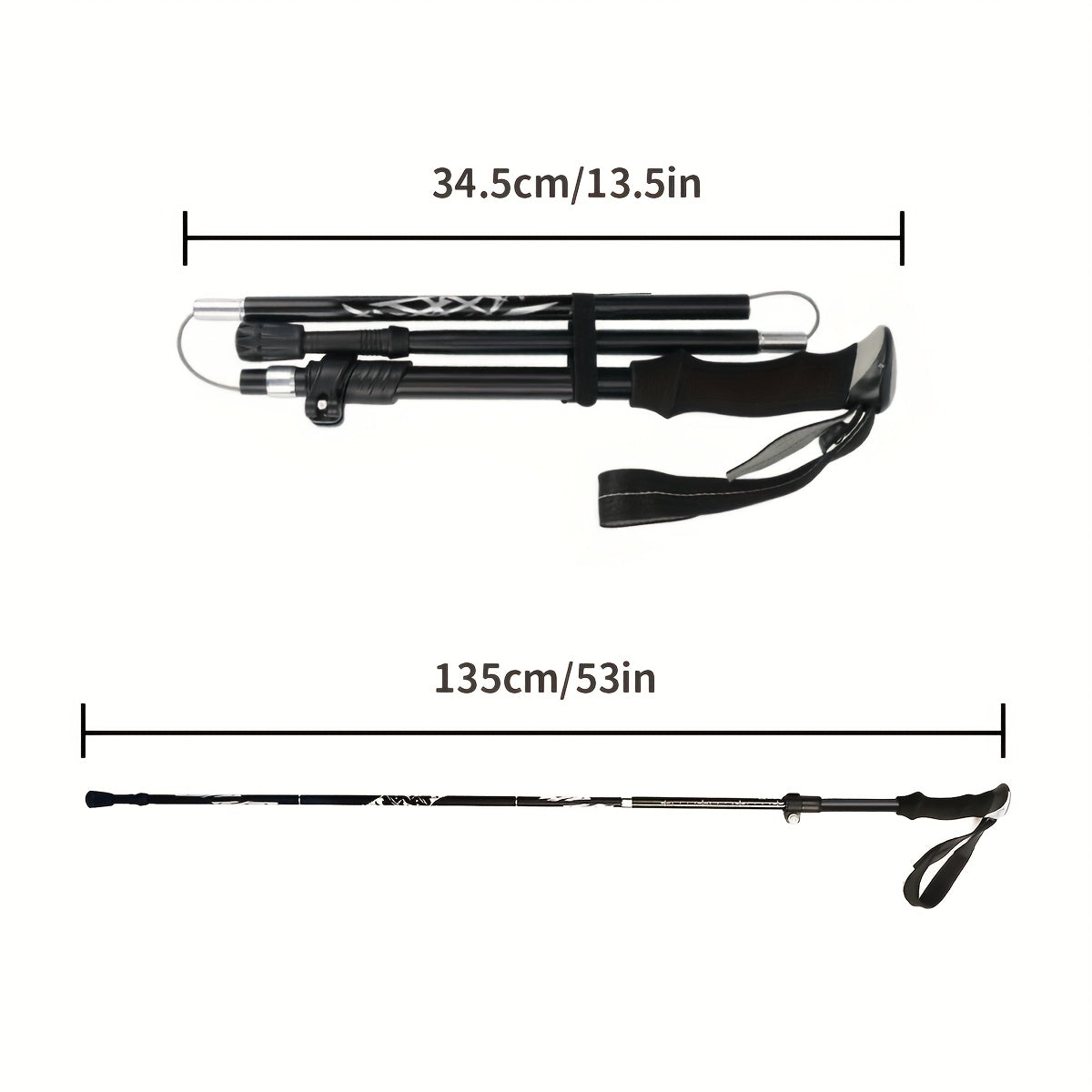 Trekking Poles Aluminum Alloy Quick Lock Hiking Sticks (2pcs) Camping & Hiking - Tophatter Daily Deals