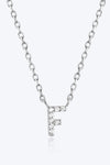 A To F Zircon 925 Sterling Silver Necklace Necklaces - Tophatter Daily Deals