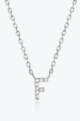A To F Zircon 925 Sterling Silver Necklace Necklaces - Tophatter Daily Deals