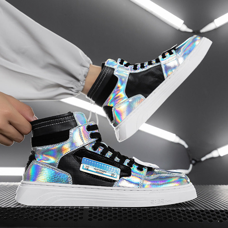 Autumn High Top Versatile Personalized White Tide Shoes 0 - Tophatter Daily Deals