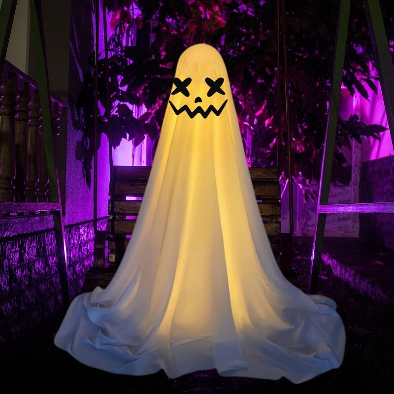 Ghost Halloween Porch Decorations Glowing Lawn Set 2025 X Ghost X 3D Changing Face Moving Picture Frame - Tophatter Daily Deals