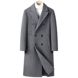 Warm Structured Overknee Wool Coat - Double Breasted, Winter 3D Changing Face Moving Picture Frame - Tophatter Daily Deals