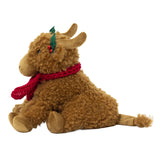 Bonnie the Highland Cow Doorstop | Christmas Fabric Animal Door Stop - 22cm Doorstop - Tophatter Daily Deals