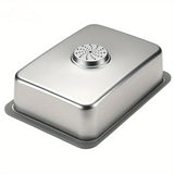 Rectangular Stainless Steel Camping Sink with Wooden Lid Camp Cooking - Tophatter Daily Deals