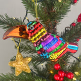Rainbow Toucan Christmas Bauble | Tropical Bird Christmas Tree Ornament - 12cm Baubles - Tophatter Daily Deals