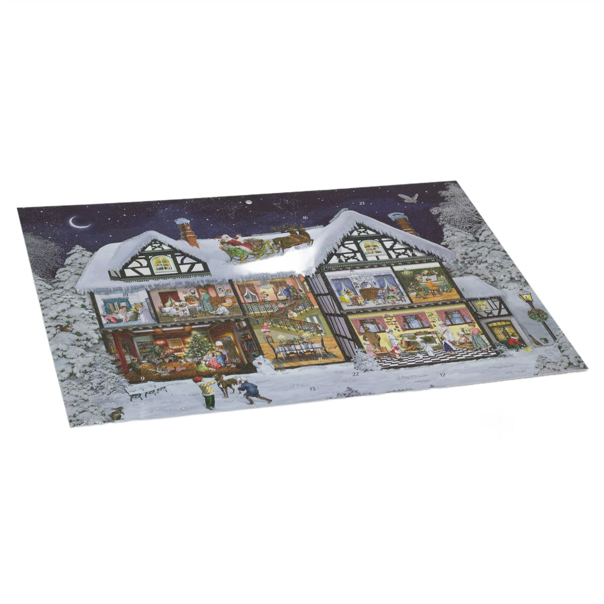 Nostalgic Christmas Time Advent Calendar | Traditional Advent Calendar - A3 Advent Calendar - Tophatter Daily Deals