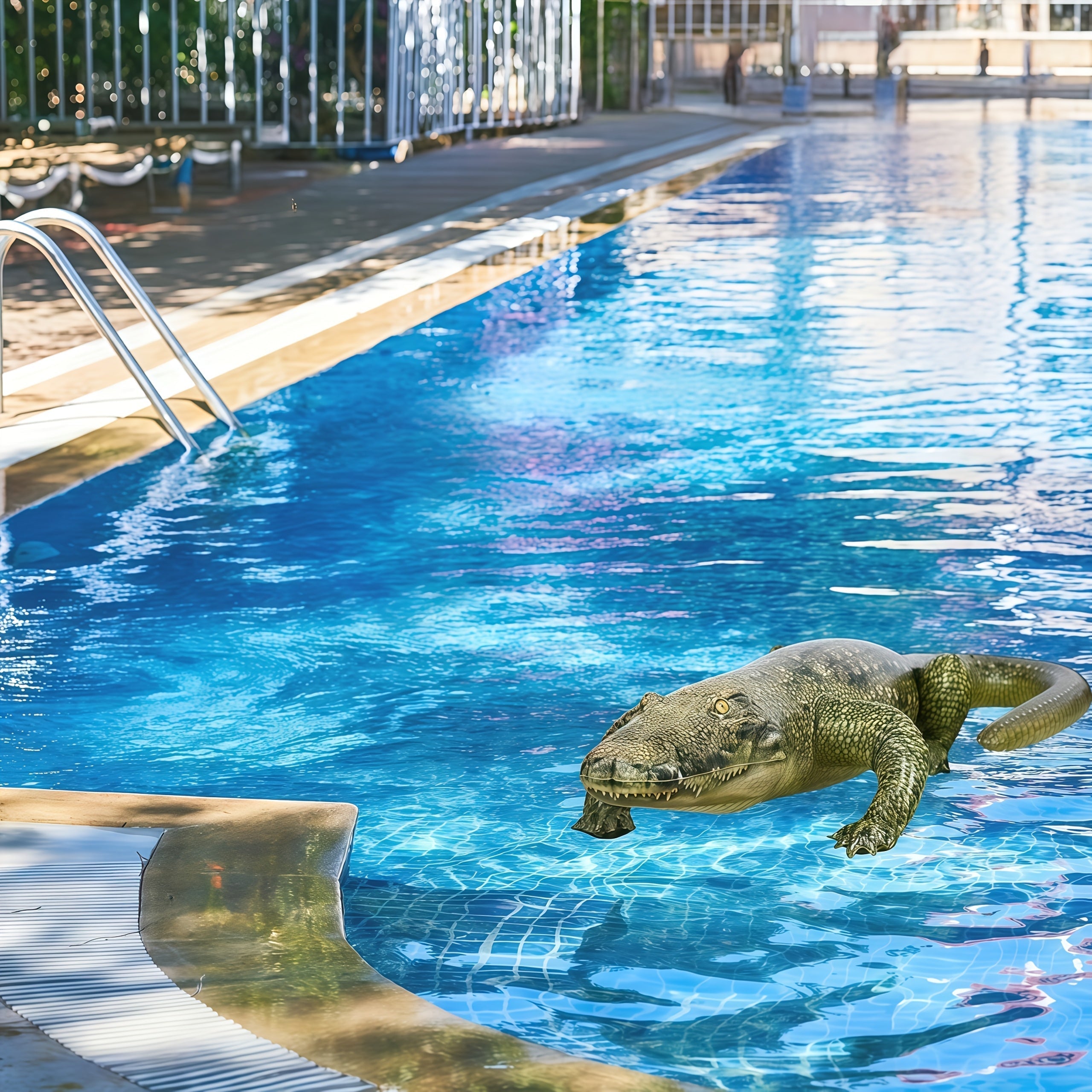 Giant Inflatable Crocodile Prank Prop - Tophatter Daily Deals