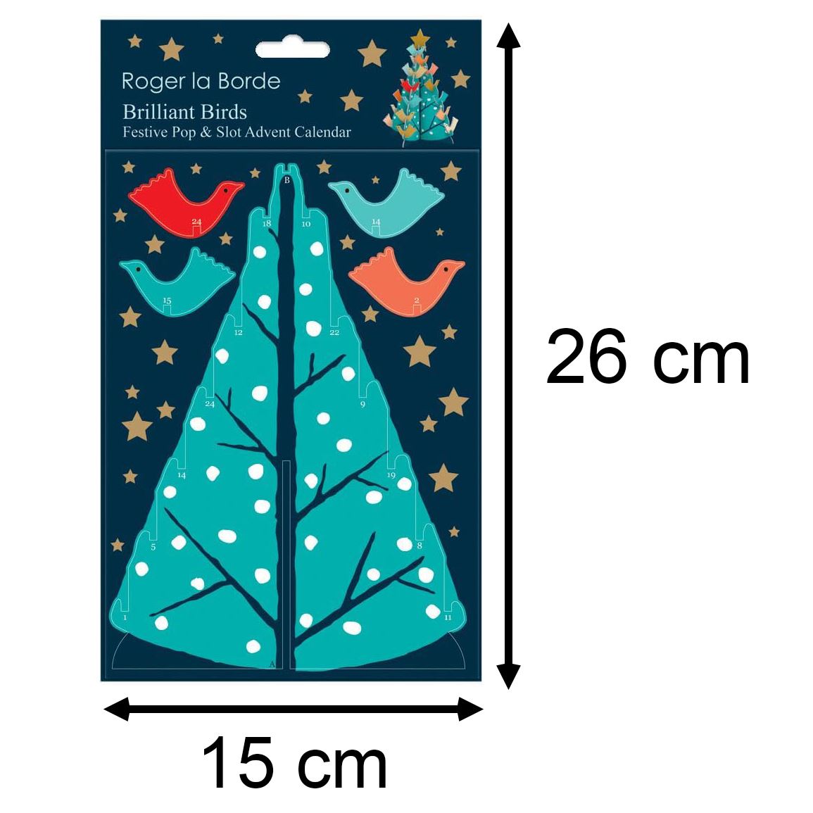 3D Pop & Slot Brilliant Birds Petite Free Standing Christmas Advent Calendar Advent Calendar - Tophatter Daily Deals