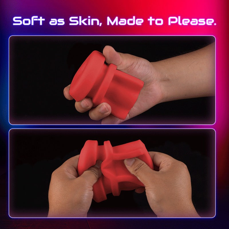 Acmejoy - 【Partner Play】LickMe Phone Holder 4 Suction 7 Tongue-Licking Voice Function Male Stroker Masturbator Masturbation Cup - Tophatter Daily Deals