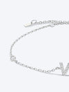V To Z Zircon 925 Sterling Silver Bracelet Bracelets - Tophatter Daily Deals