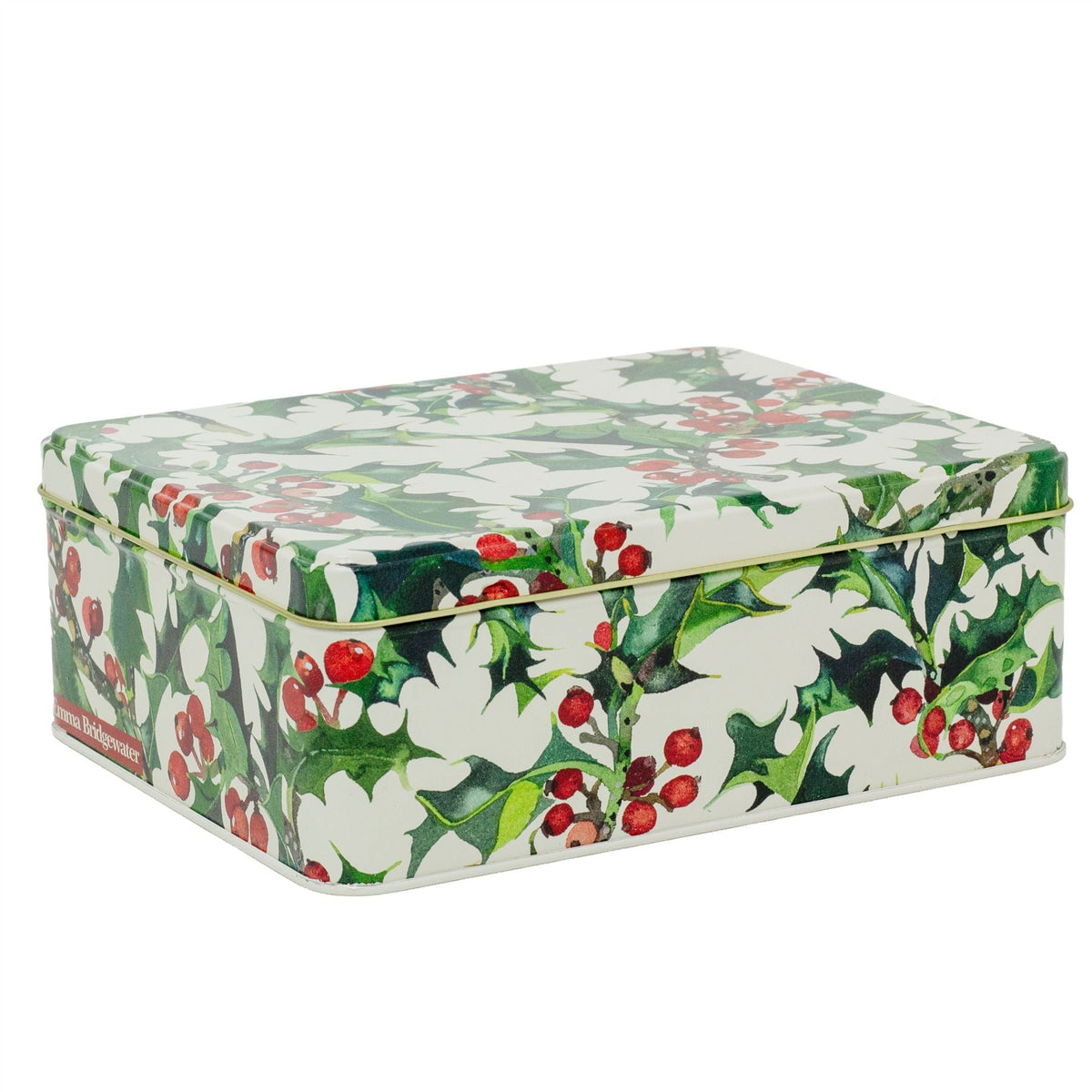 Emma Bridgewater - Holly Rectangular Tin | Christmas Storage & Display Tin Tin - Tophatter Daily Deals