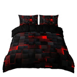 Abstract Grid Series Quilt Cover Digital Printing Bedding 0 - Tophatter Daily Deals