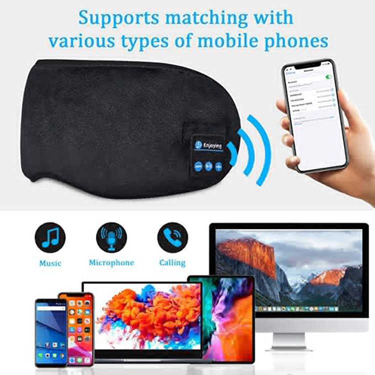 5.0 Bluetooth Music Eye Mask 0 - Tophatter Daily Deals