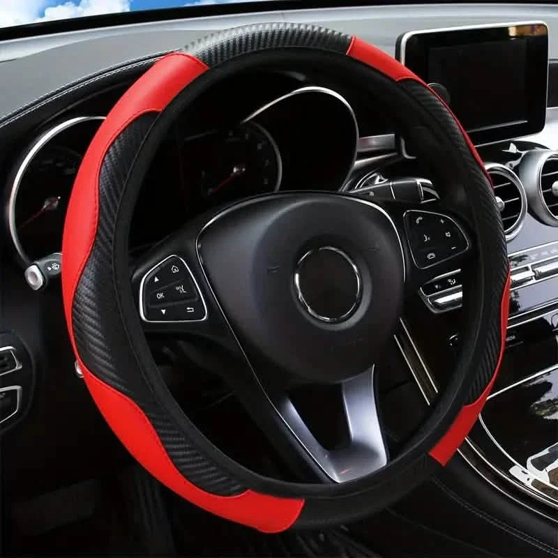 Universal Car Steering Wheel Cover Red Automotive - Tophatter Daily Deals