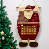 Santa Christmas Advent Calendar | Reusable 24 Pocket Advent Calendar - 70cm Advent Calendar - Tophatter Daily Deals
