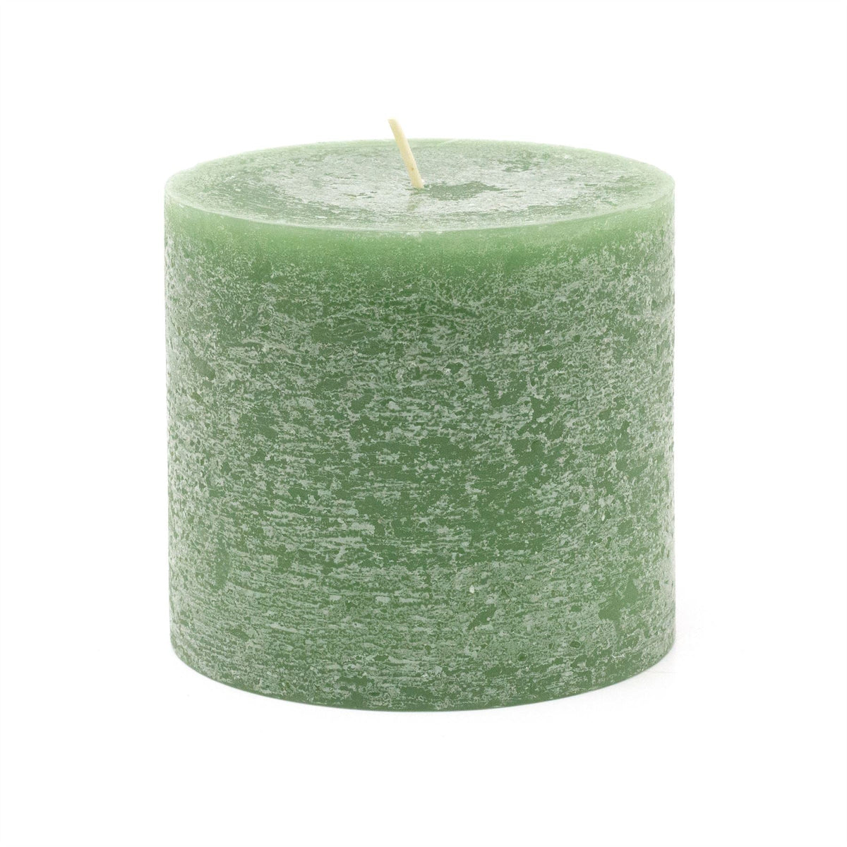 Dark Green Pillar Candle | Church Candle Unscented Pillar Candle - 10x9cm Candle - Tophatter Daily Deals