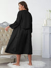 Satin V-Neck Cami, Shorts, and Belted Robe Pajama Set Loungewear Sets - Tophatter Daily Deals