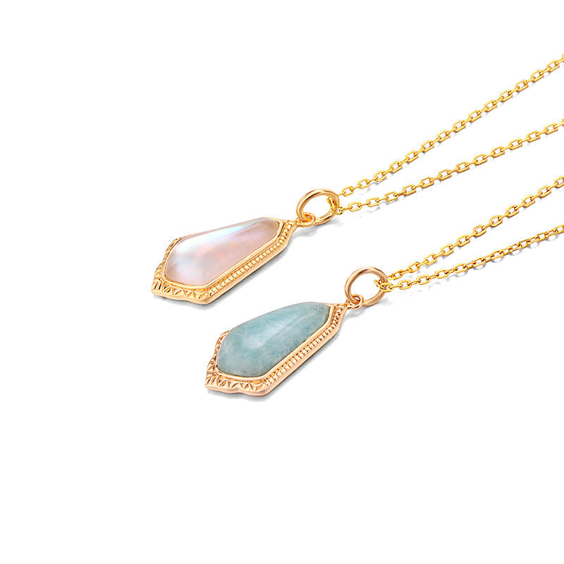 925 Silver Relief Tianhe Stone Double-sided Pendant 4 - Tophatter Daily Deals