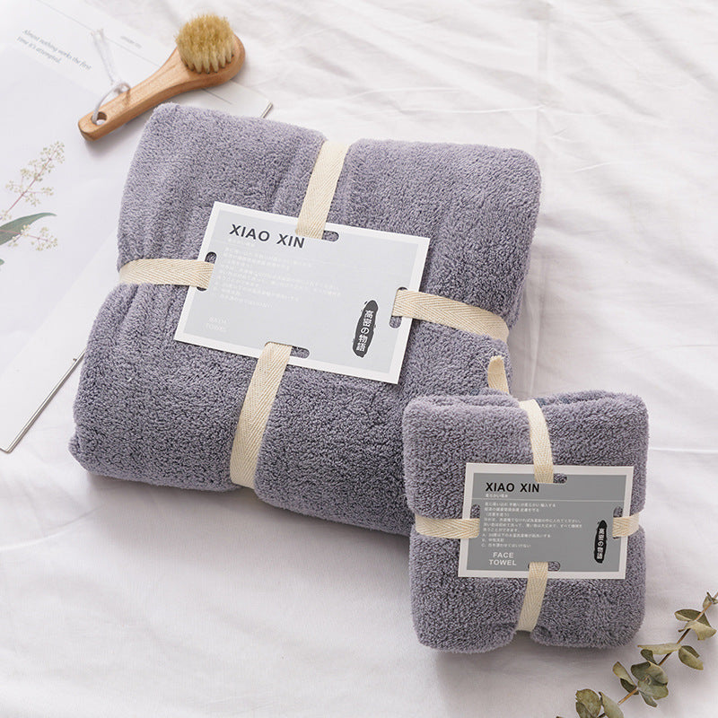 Absorbent Bath Towel For Mother And Child 19style 70x140 plus 34x74 0 - Tophatter Daily Deals
