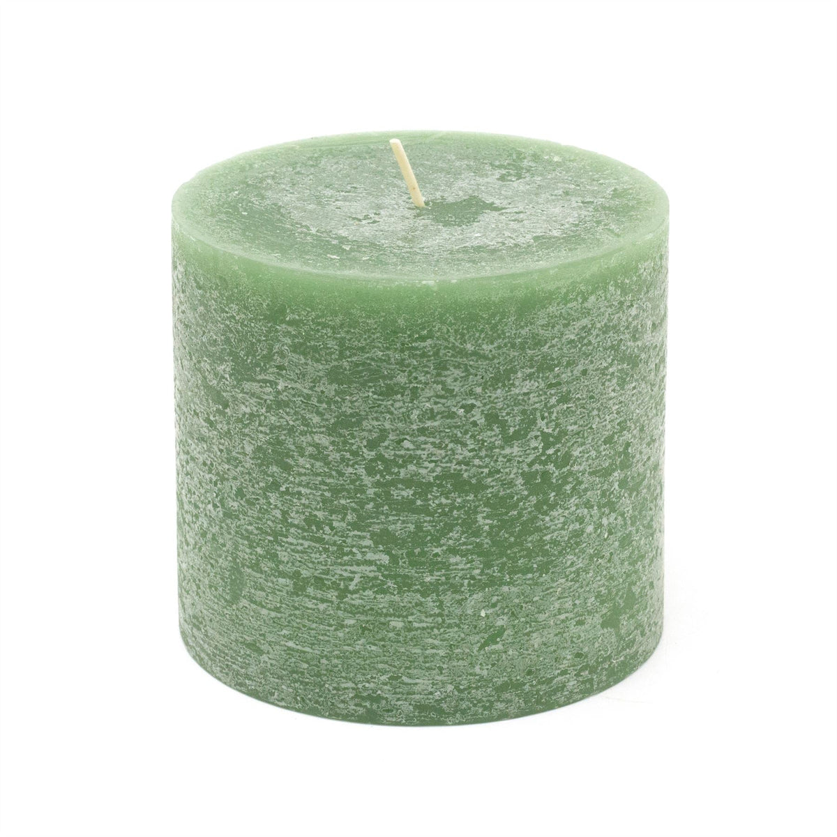 Dark Green Pillar Candle | Church Candle Unscented Pillar Candle - 10x9cm Candle - Tophatter Daily Deals