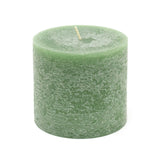 Dark Green Pillar Candle | Church Candle Unscented Pillar Candle - 10x9cm Candle - Tophatter Daily Deals