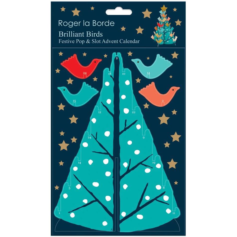 3D Pop & Slot Brilliant Birds Petite Free Standing Christmas Advent Calendar Advent Calendar - Tophatter Daily Deals