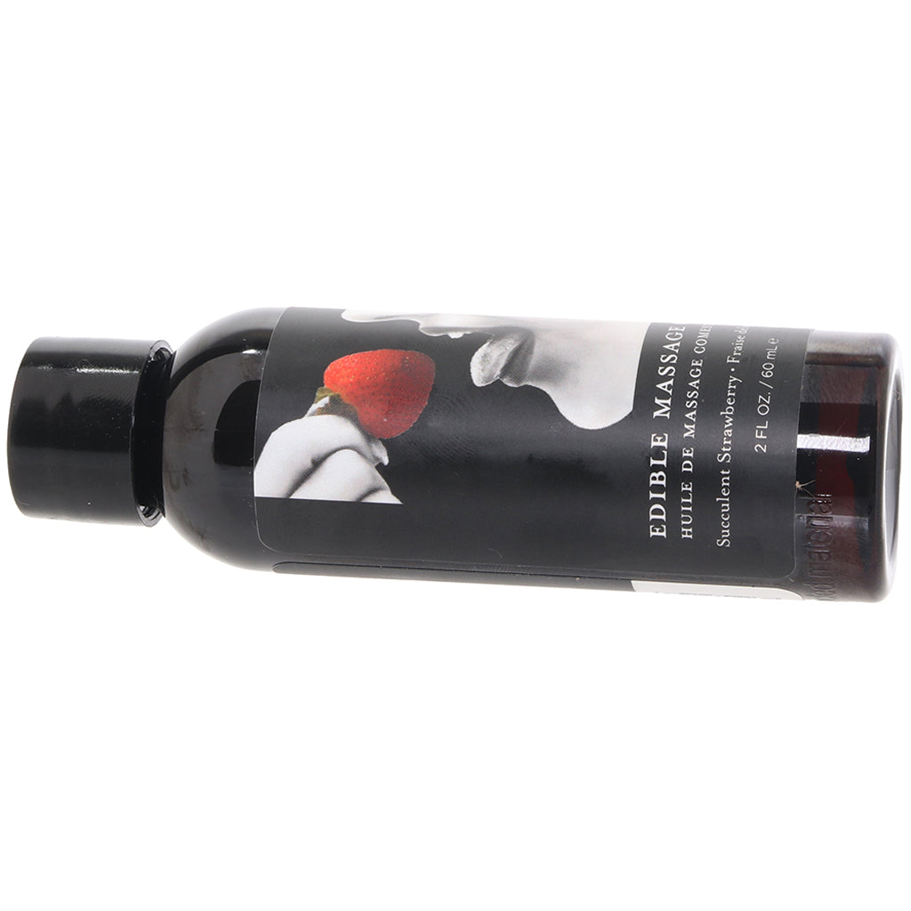 Edible Massage Oil 2oz/60ml in Succulent Strawberry Sensual Love > Massage - Tophatter Daily Deals