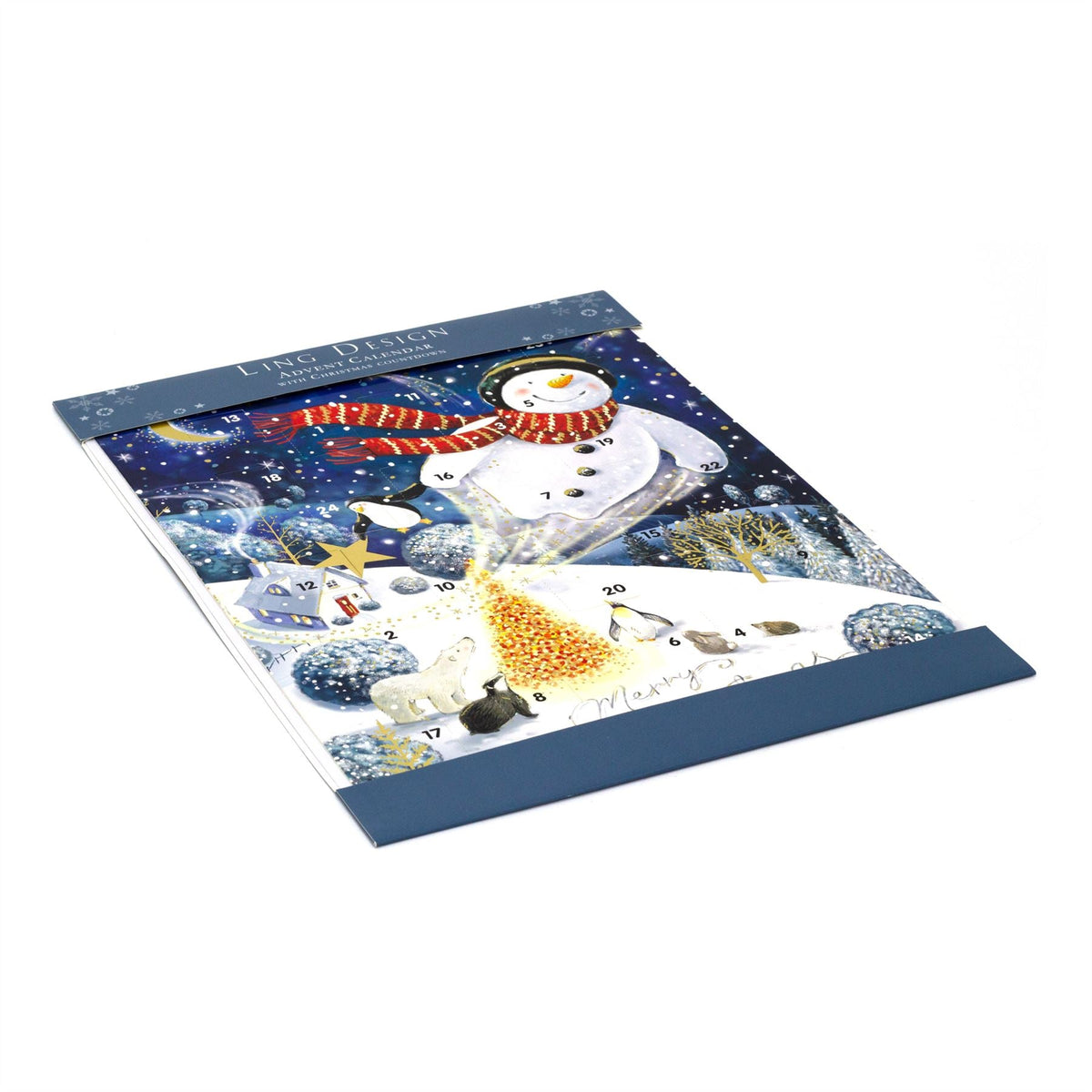 Magical Christmas Advent Calendar | Snowman Advent Calendar - 34x25cm Advent Calendar - Tophatter Daily Deals