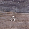 Artificial White Turquoise Alloy Geometric Necklace Necklaces - Tophatter Daily Deals