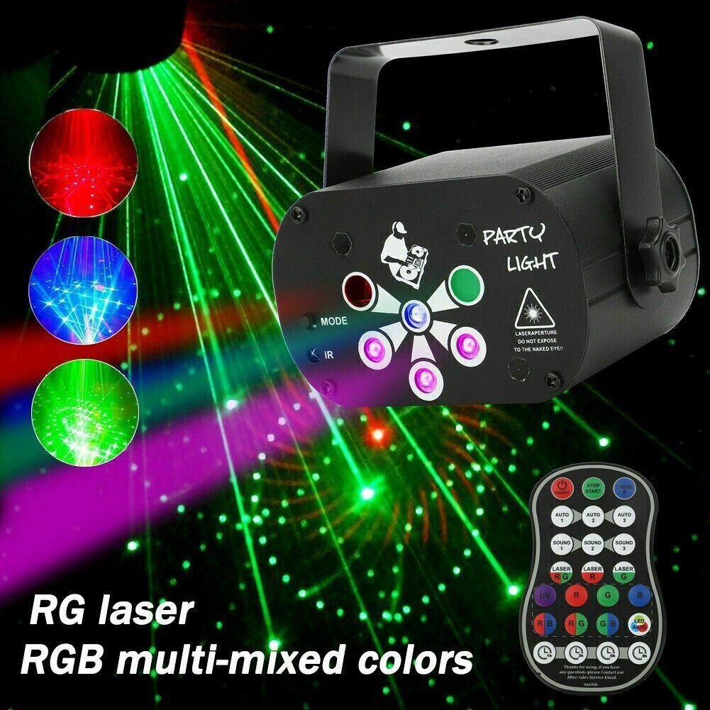 480 Pattern LED RGB Disco Party Laser Stage Light USB Club DJ Lighting Projector 5 - Tophatter Daily Deals