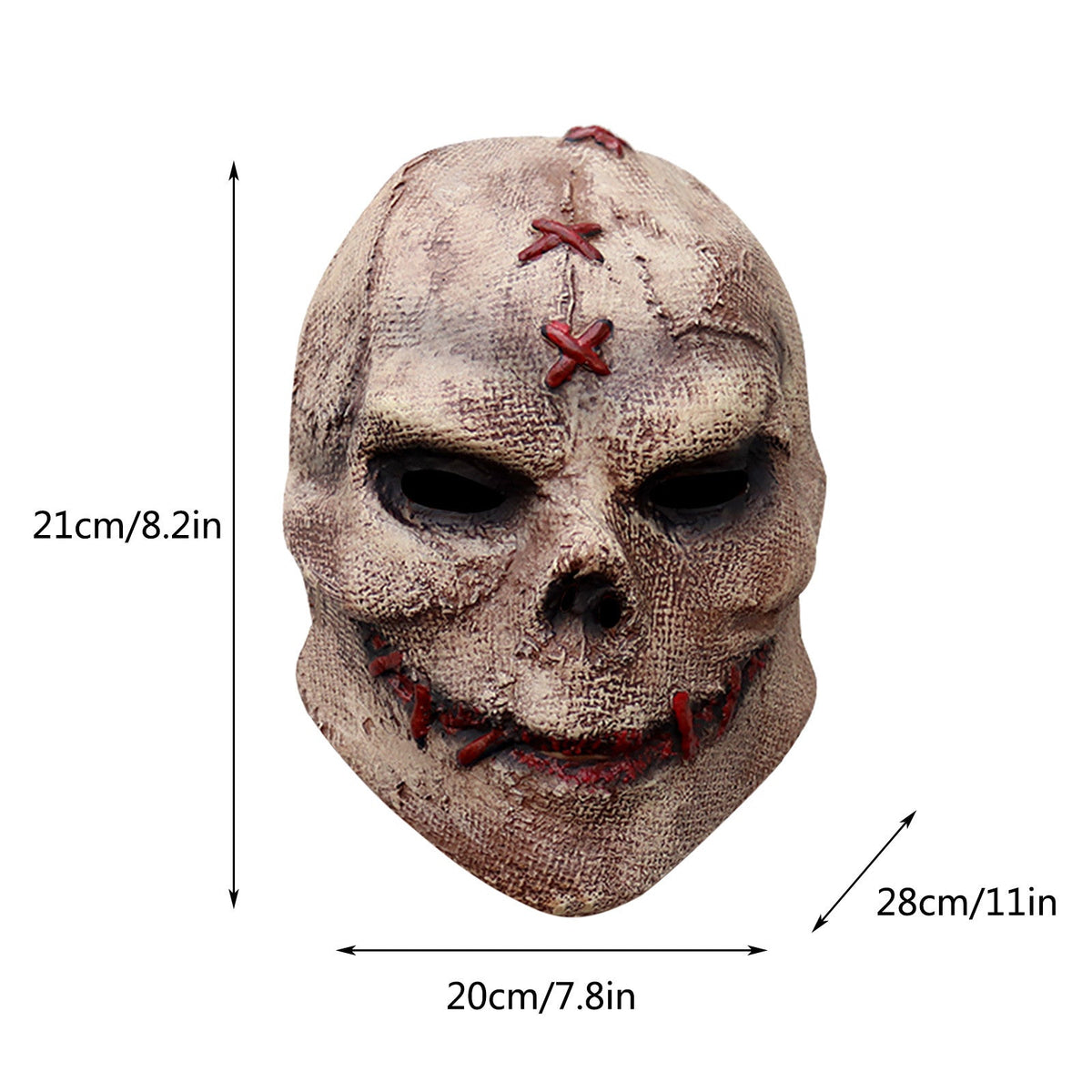 Stitched Latex Horror Mask Brown Halloween 2025 Cosplay 3D Changing Face Moving Picture Frame - Tophatter Daily Deals