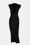 Slit Plunge Sleeveless Maxi Dress Cocktail Dresses - Tophatter Daily Deals