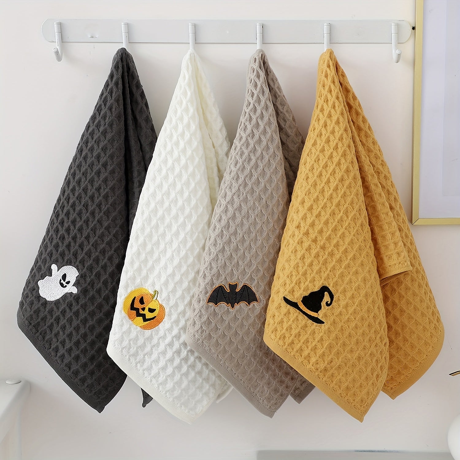 Halloween Cotton Towels Set (4-Pack) Halloween - Tophatter Daily Deals
