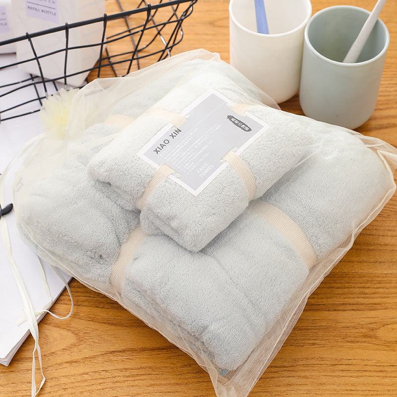 Absorbent Bath Towel For Mother And Child 5 Style 70x140 plus 34x74 0 - Tophatter Daily Deals