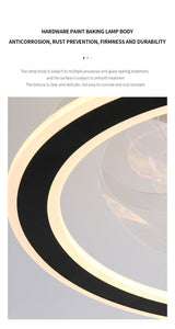 Bedroom Ceiling Lamp Modern Fan Lamp 0 - Tophatter Daily Deals