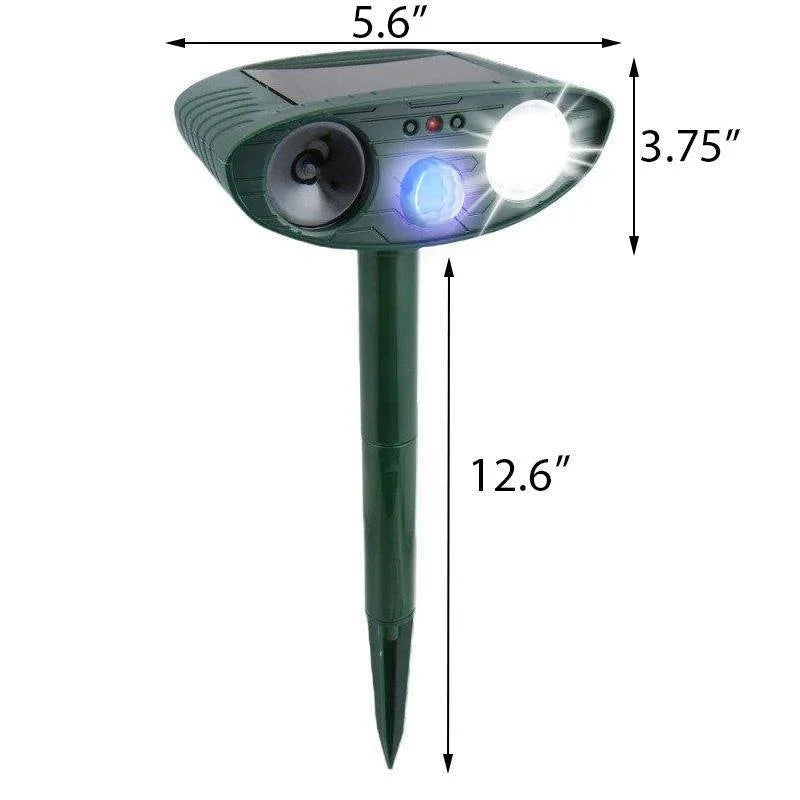 Ultrasonic Chipmunk Repeller Solar Garden Pest Deterrent - Tophatter Daily Deals