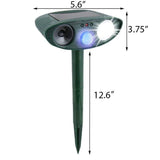 Ultrasonic Chipmunk Repeller Solar Garden Pest Deterrent - Tophatter Daily Deals