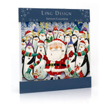 Happy Christmas Advent Calendar | Santa Penguin Advent Calendar - 23cm Advent Calendar - Tophatter Daily Deals