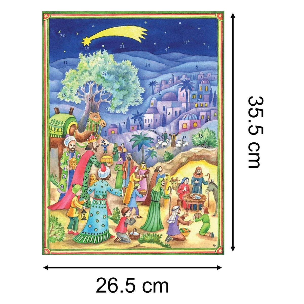 Bethlehem Visit to the Crib | Traditional Christmas Religious Advent Calendar Advent Calendar - Tophatter Daily Deals