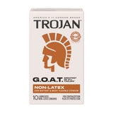 Trojan G.O.A.T. Non-Latex Condoms – Soft Flexible Condoms 10 Pack > Essentials > Condoms - Tophatter Daily Deals