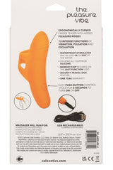 Neon Vibes The Pleasure Vibe (Orange) – Rechargeable Ergonomic Finger Vibrator with 10 Functions > Vibrators > Finger Vibrators - Tophatter Daily Deals