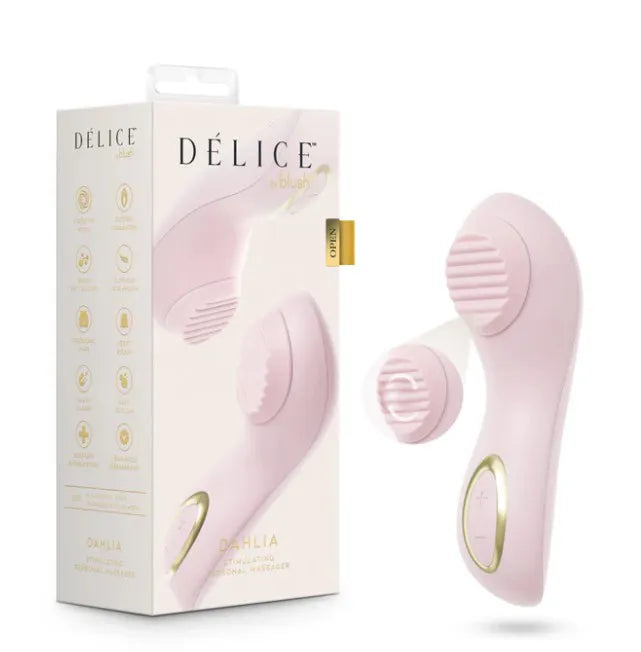 Delice Dahlia – Stimulating Personal Massager with Rotating Pearl > Sex Toys For Ladies > Clitoral Vibrators and Stimulators - Tophatter Daily Deals