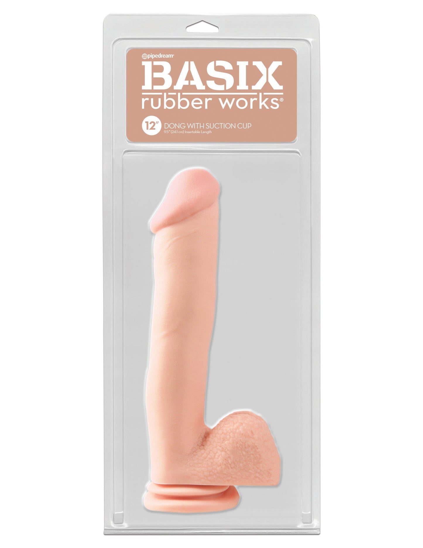 Basix Rubber Works 12 Inch Dong (Light) – Suction Cup Dildo > Dildos > Oversized Toys - Tophatter Daily Deals