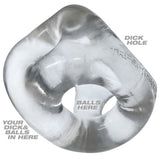 OXBALLS TRI-SPORT XL Thicker 3-Ring Cocksling Clear – Enhanced Support and Bulge Enhancement > Cock Ring > Sling - Tophatter Daily Deals